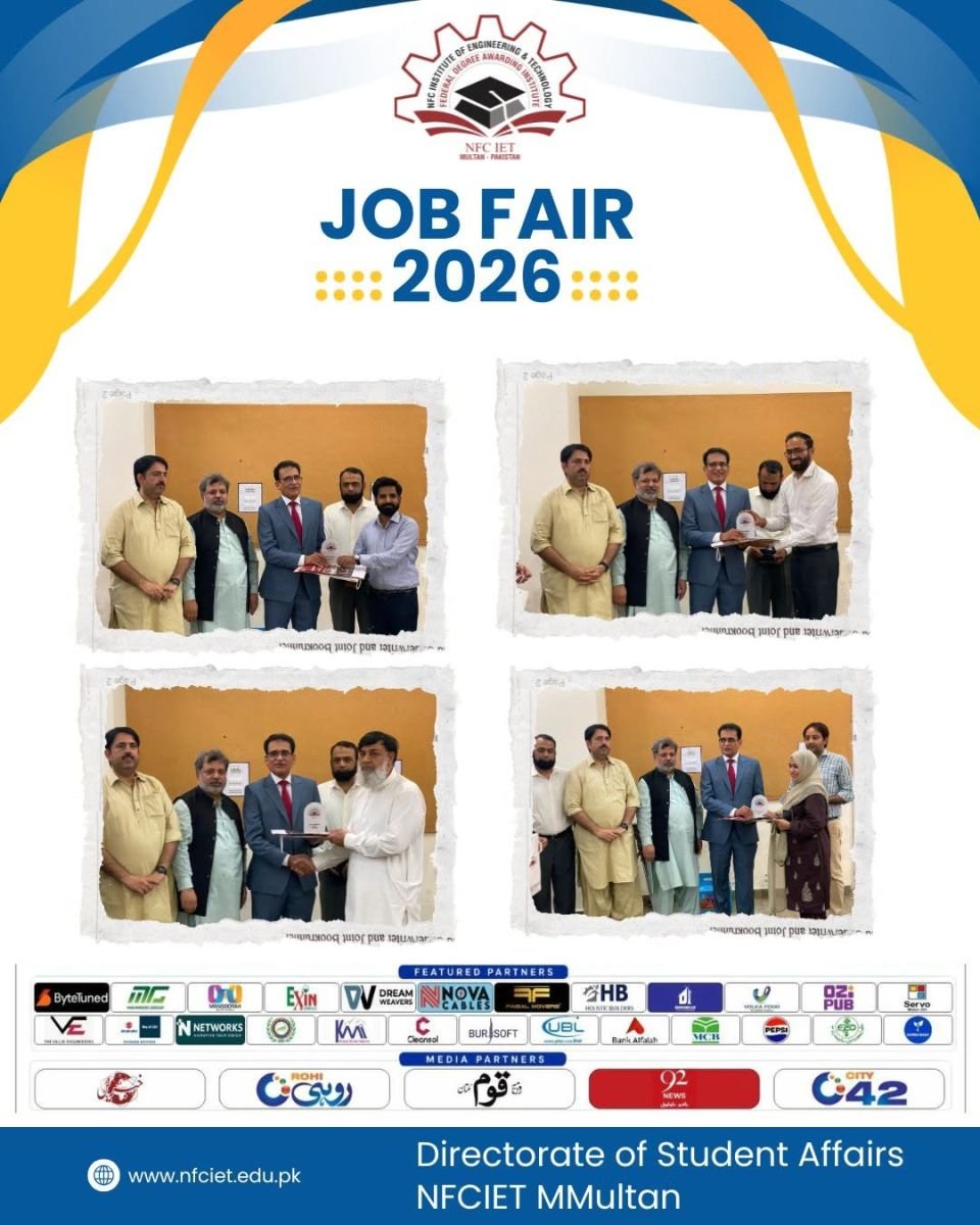 Career opportunities at NFC-IET Job Fair