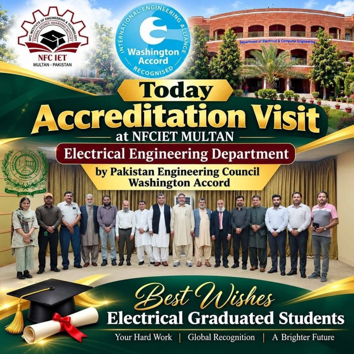 PEC Review Visit at NFCIET Multan