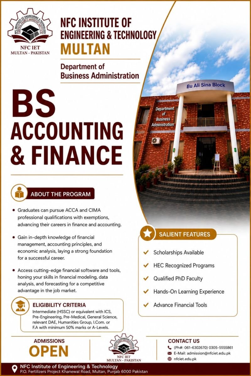 BS Accounting and Finance Brochure